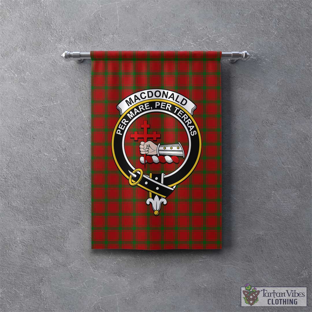 MacDonald Of Sleat Tartan Gonfalon, Tartan Banner With Family Crest ...