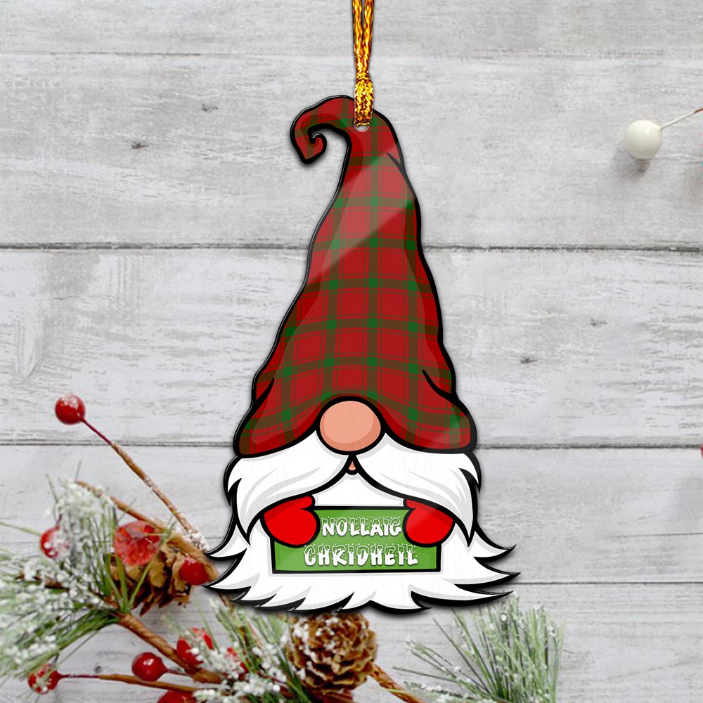 MacDonald of Sleat Gnome Christmas Ornament with His Tartan Christmas Hat - Tartanvibesclothing