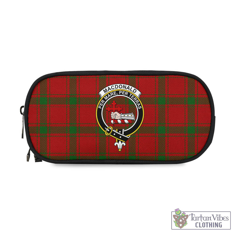 Tartan Vibes Clothing MacDonald of Sleat Tartan Pen and Pencil Case with Family Crest