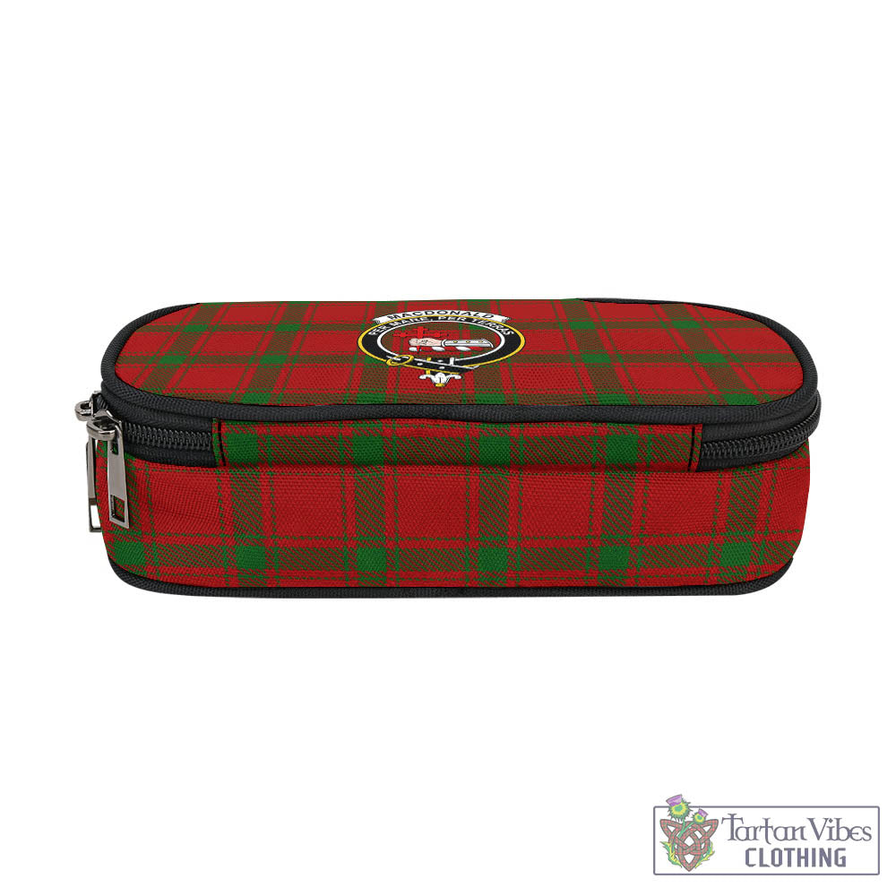 Tartan Vibes Clothing MacDonald of Sleat Tartan Pen and Pencil Case with Family Crest