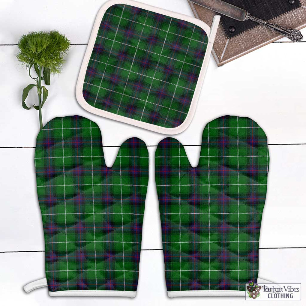 MacDonald of The Isles Tartan Combo Oven Mitt & Pot-Holder Combo 1 Oven Mitt & 1 Pot-Holder White - Tartan Vibes Clothing