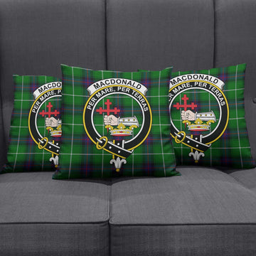 MacDonald of The Isles Tartan Pillow Cover with Family Crest