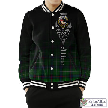 MacDonald of The Isles Tartan Baseball Jacket Featuring Alba Gu Brath Family Crest Celtic Inspired