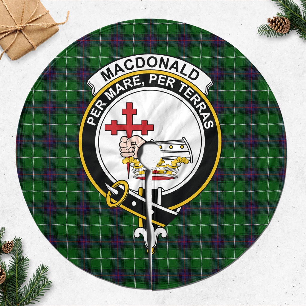 MacDonald of The Isles Tartan Christmas Tree Skirt with Family Crest - Tartanvibesclothing