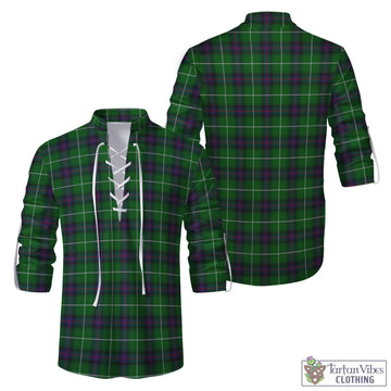 MacDonald of The Isles Tartan Men's Scottish Traditional Jacobite Ghillie Kilt Shirt