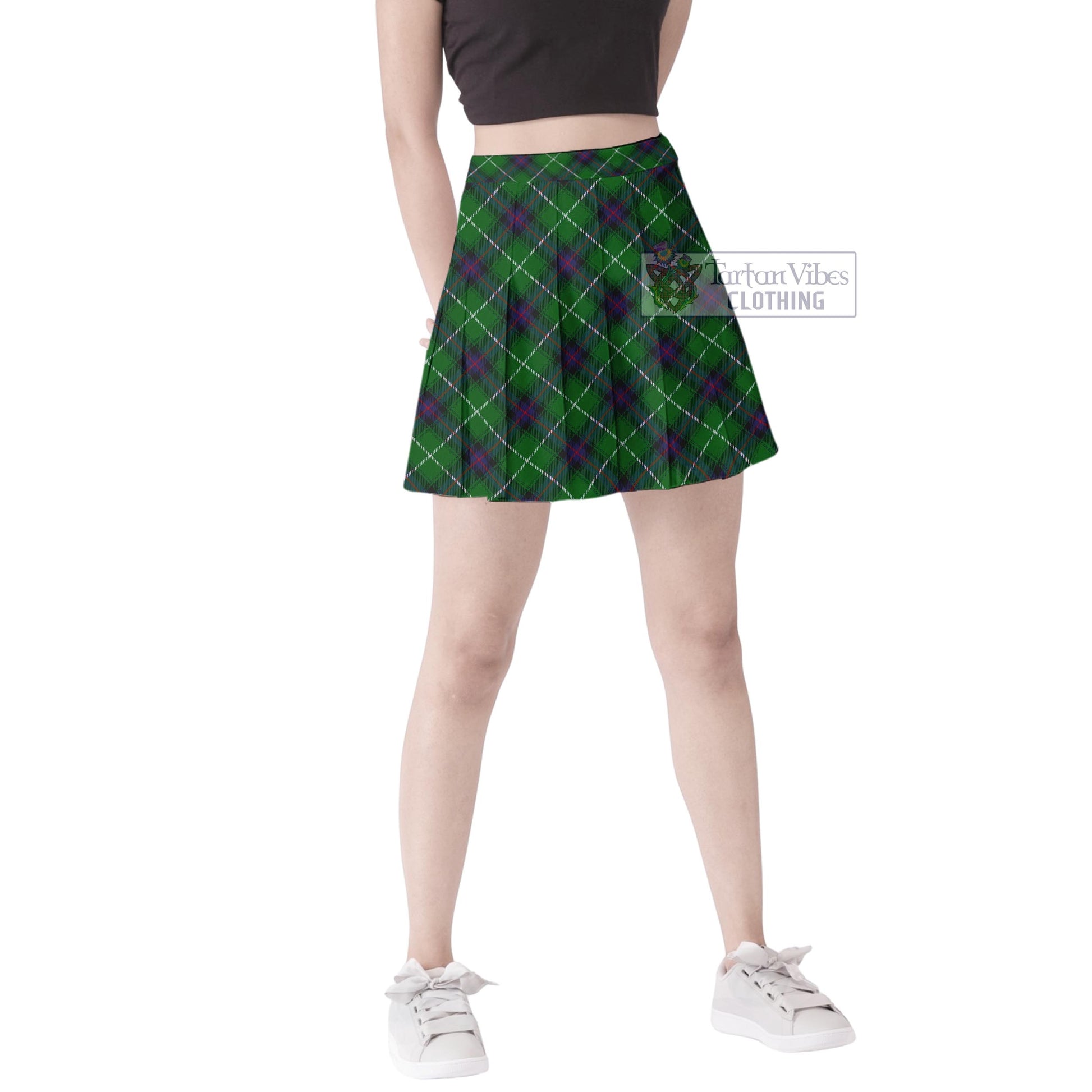 Tartan Vibes Clothing MacDonald of The Isles Tartan Women's Plated Mini Skirt