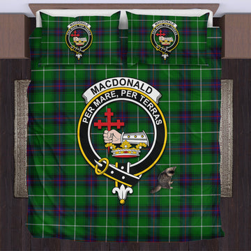 MacDonald of The Isles Tartan Bedding Set with Family Crest