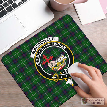 MacDonald of The Isles Tartan Mouse Pad with Family Crest