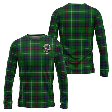 MacDonald of The Isles Tartan Long Sleeve T-Shirt with Family Crest