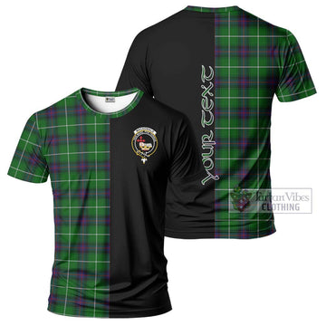 MacDonald of The Isles Tartan T-Shirt with Family Crest and Half Of Me Style