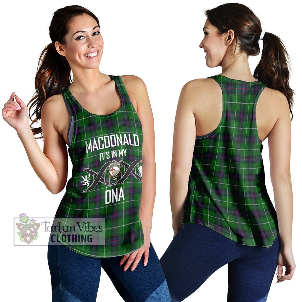 MacDonald of The Isles Tartan Women's Racerback Tanks with Family Crest DNA In Me Style 4XL - Tartanvibesclothing Shop