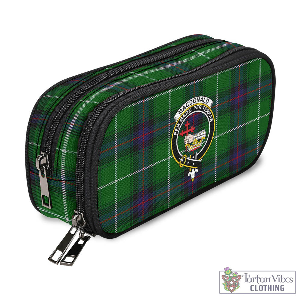 Tartan Vibes Clothing MacDonald of The Isles Tartan Pen and Pencil Case with Family Crest