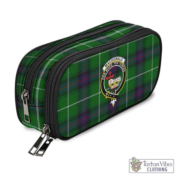 MacDonald of The Isles Tartan Pen and Pencil Case with Family Crest