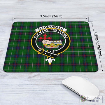 MacDonald of The Isles Tartan Mouse Pad with Family Crest