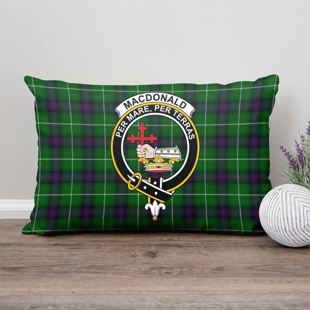 MacDonald of The Isles Tartan Pillow Cover with Family Crest Rectangle Pillow Cover - Tartanvibesclothing