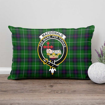 MacDonald of The Isles Tartan Pillow Cover with Family Crest