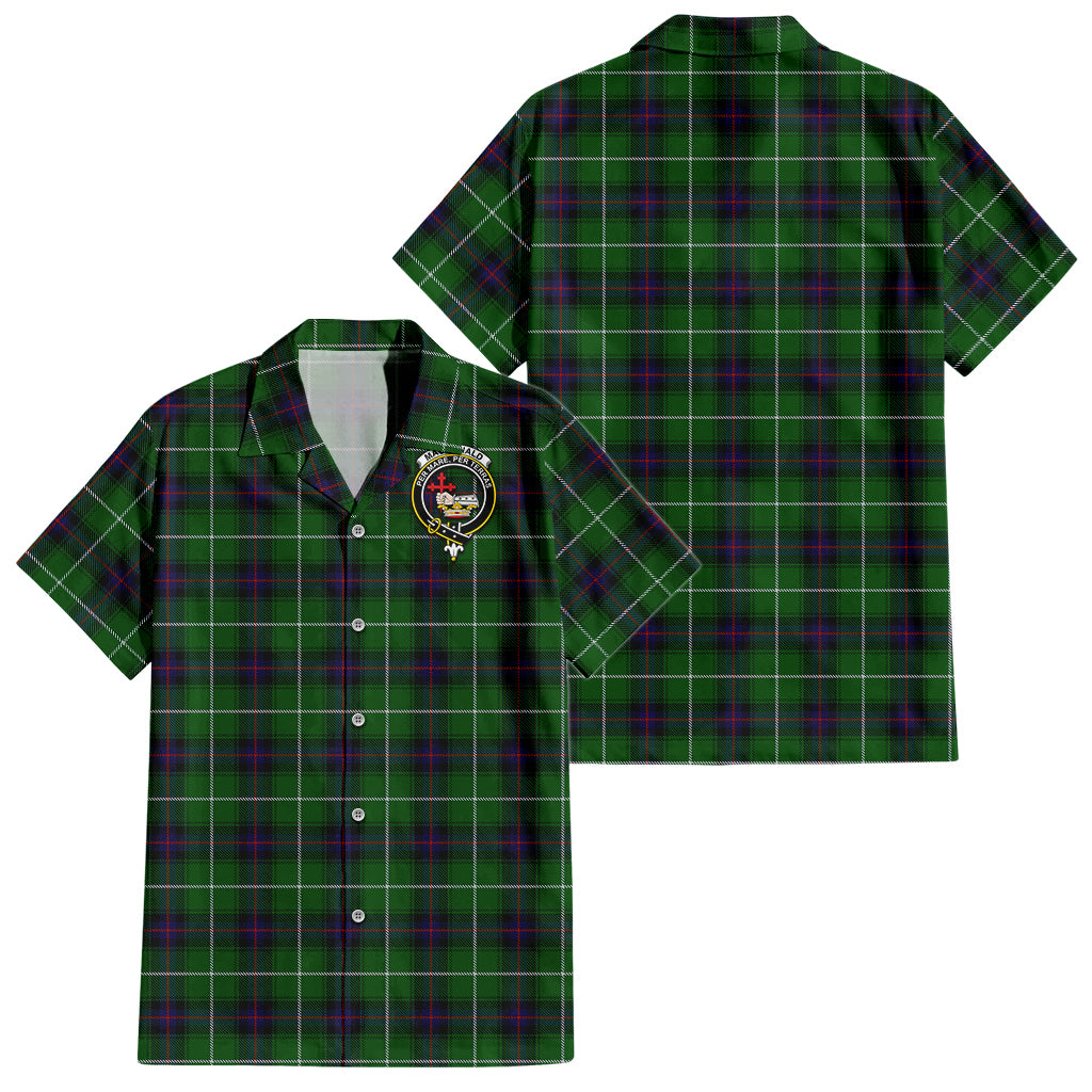 macdonald-of-the-isles-tartan-short-sleeve-button-down-shirt-with-family-crest