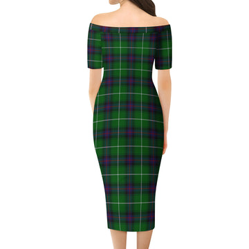 MacDonald of The Isles Tartan Off Shoulder Lady Dress