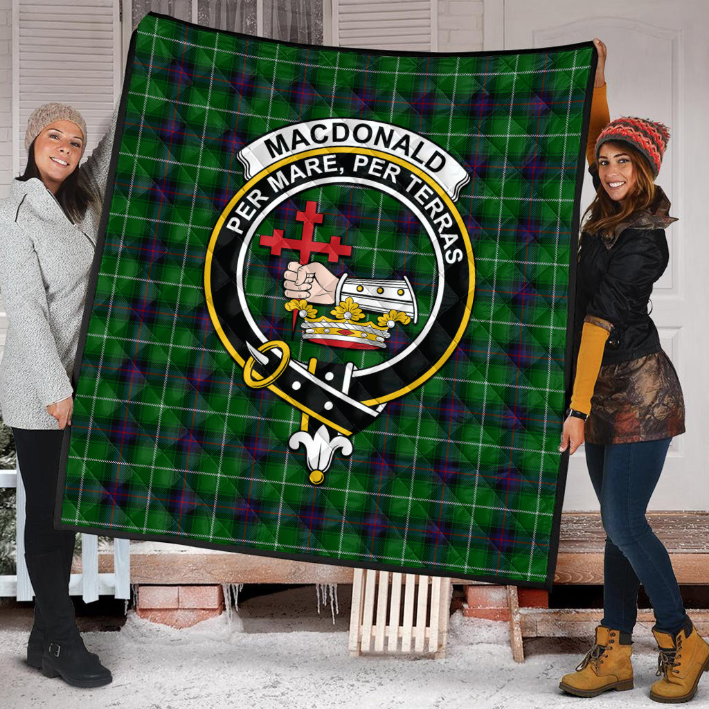 macdonald-of-the-isles-tartan-quilt-with-family-crest