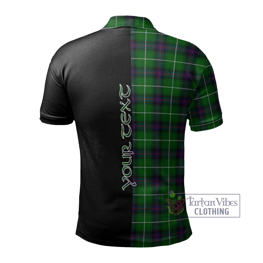 MacDonald of The Isles Tartan Polo Shirt with Family Crest and Half Of Me Style - Tartanvibesclothing Shop