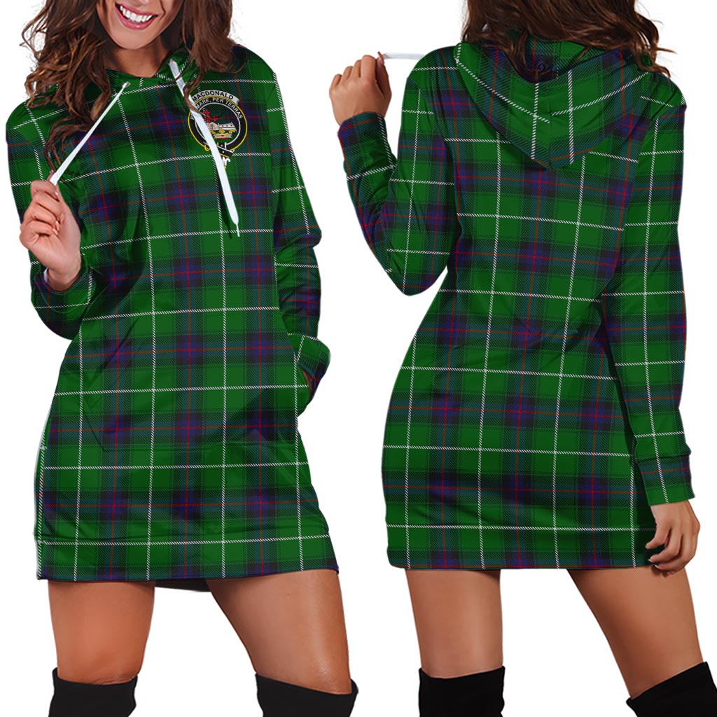 MacDonald of The Isles Tartan Hoodie Dress with Family Crest - Tartan Vibes Clothing