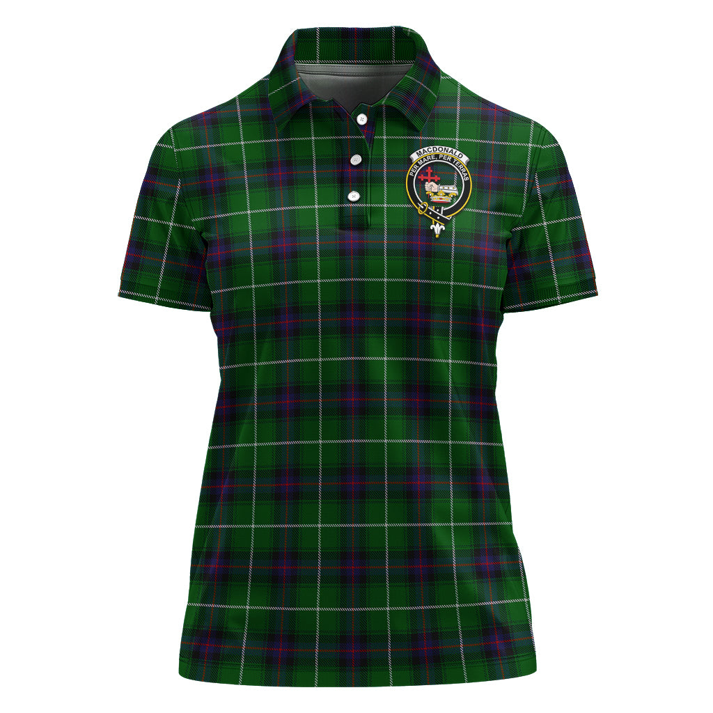 macdonald-of-the-isles-tartan-polo-shirt-with-family-crest-for-women