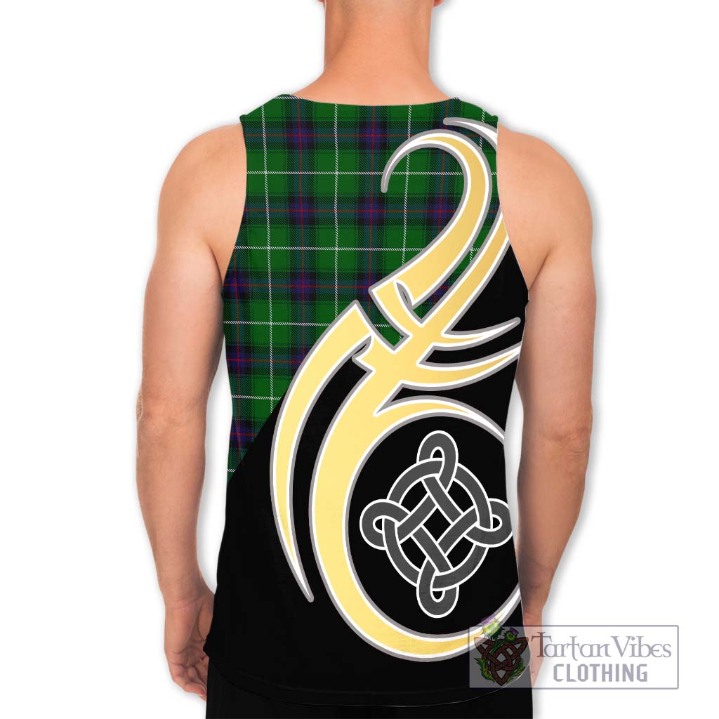 MacDonald of The Isles Tartan Men's Tank Top with Family Crest and Celtic Symbol Style - Tartan Vibes Clothing