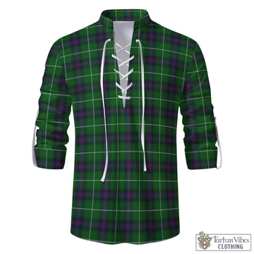 MacDonald of The Isles Tartan Men's Scottish Traditional Jacobite Ghillie Kilt Shirt