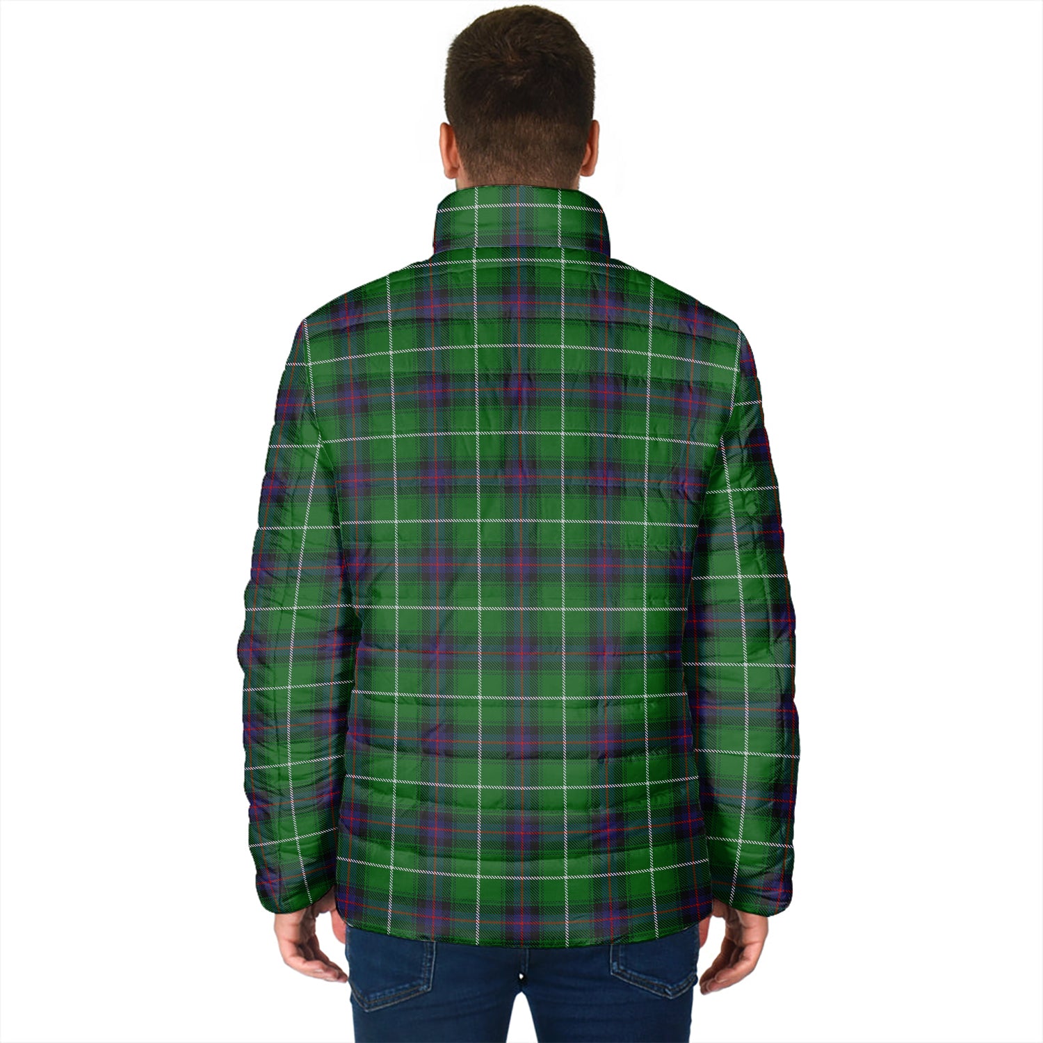 MacDonald of The Isles Tartan Padded Jacket with Family Crest - Tartan Vibes Clothing