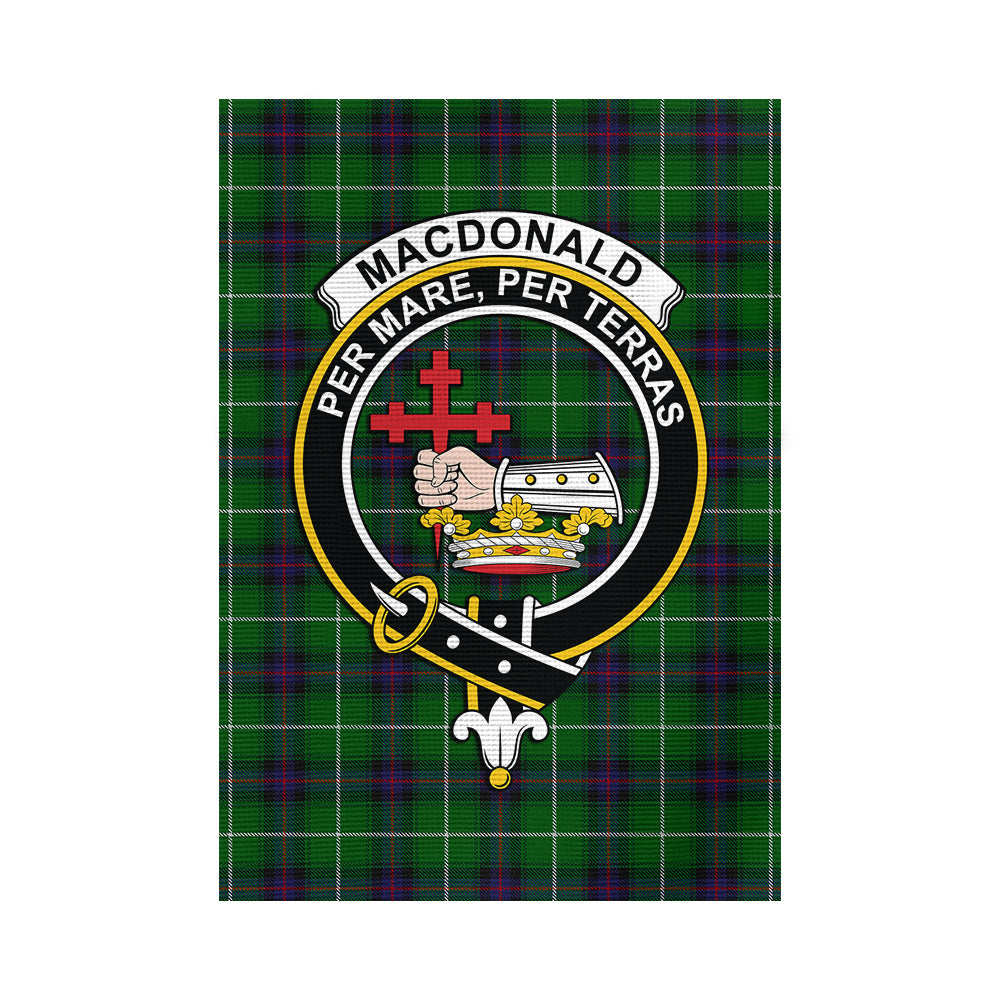 MacDonald of The Isles Tartan Flag with Family Crest - Tartan Vibes Clothing