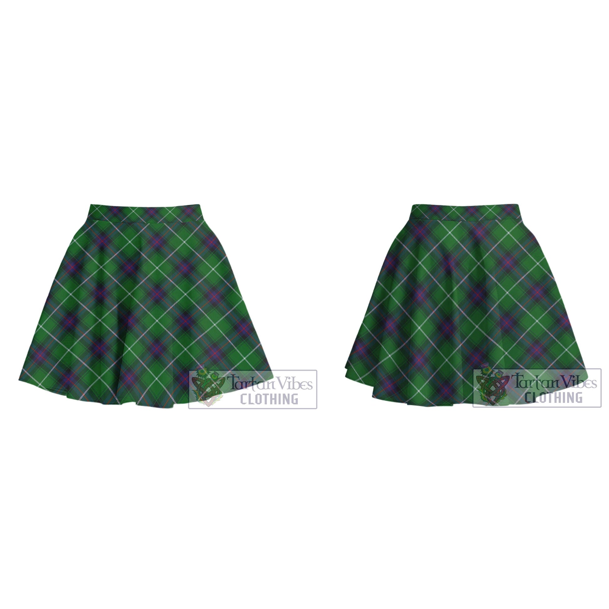 Tartan Vibes Clothing MacDonald of The Isles Tartan Women's Plated Mini Skirt