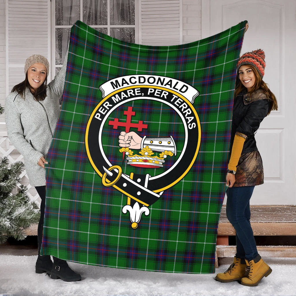 macdonald-of-the-isles-tartab-blanket-with-family-crest