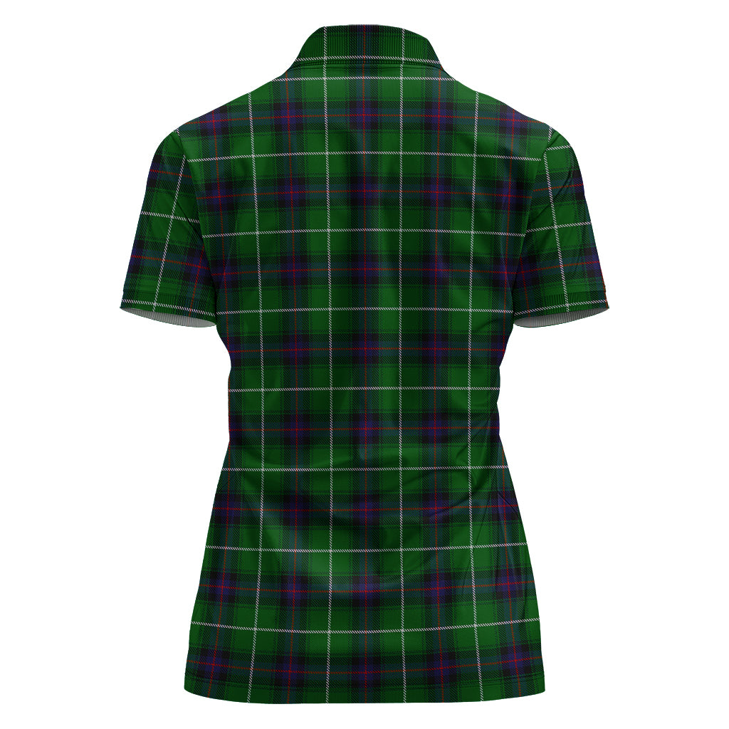 macdonald-of-the-isles-tartan-polo-shirt-with-family-crest-for-women