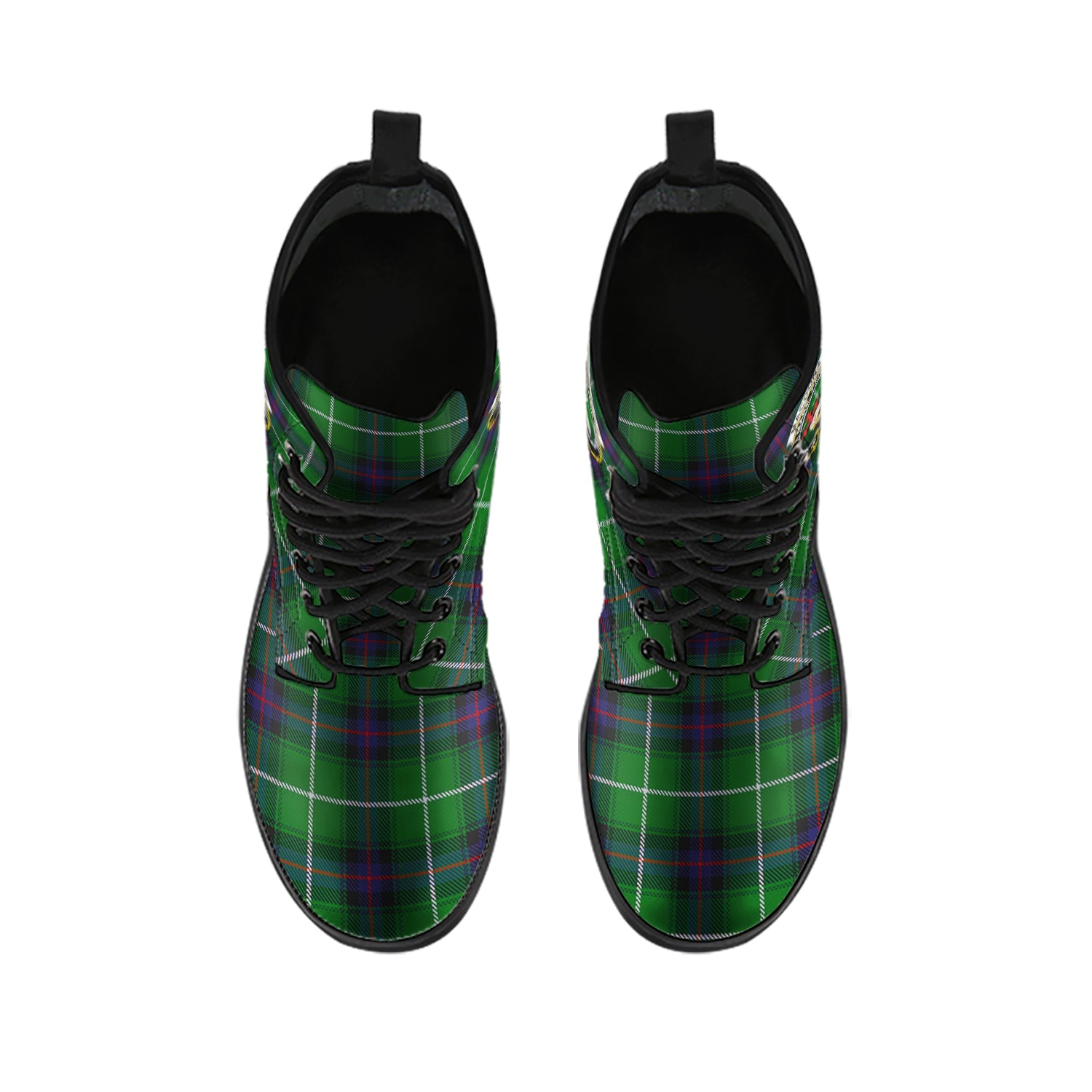 macdonald-of-the-isles-tartan-leather-boots-with-family-crest