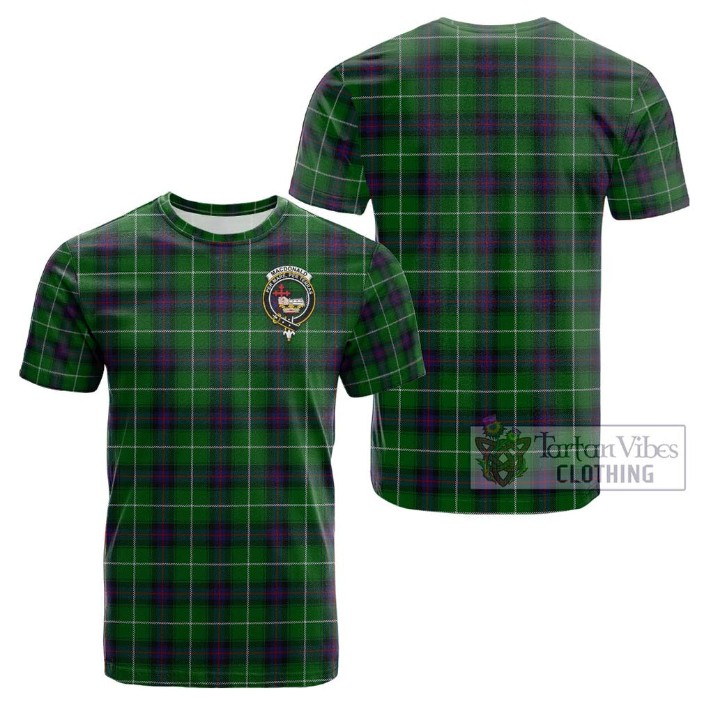 MacDonald of The Isles Tartan Cotton T-Shirt with Family Crest Kid's Shirt - Tartanvibesclothing Shop