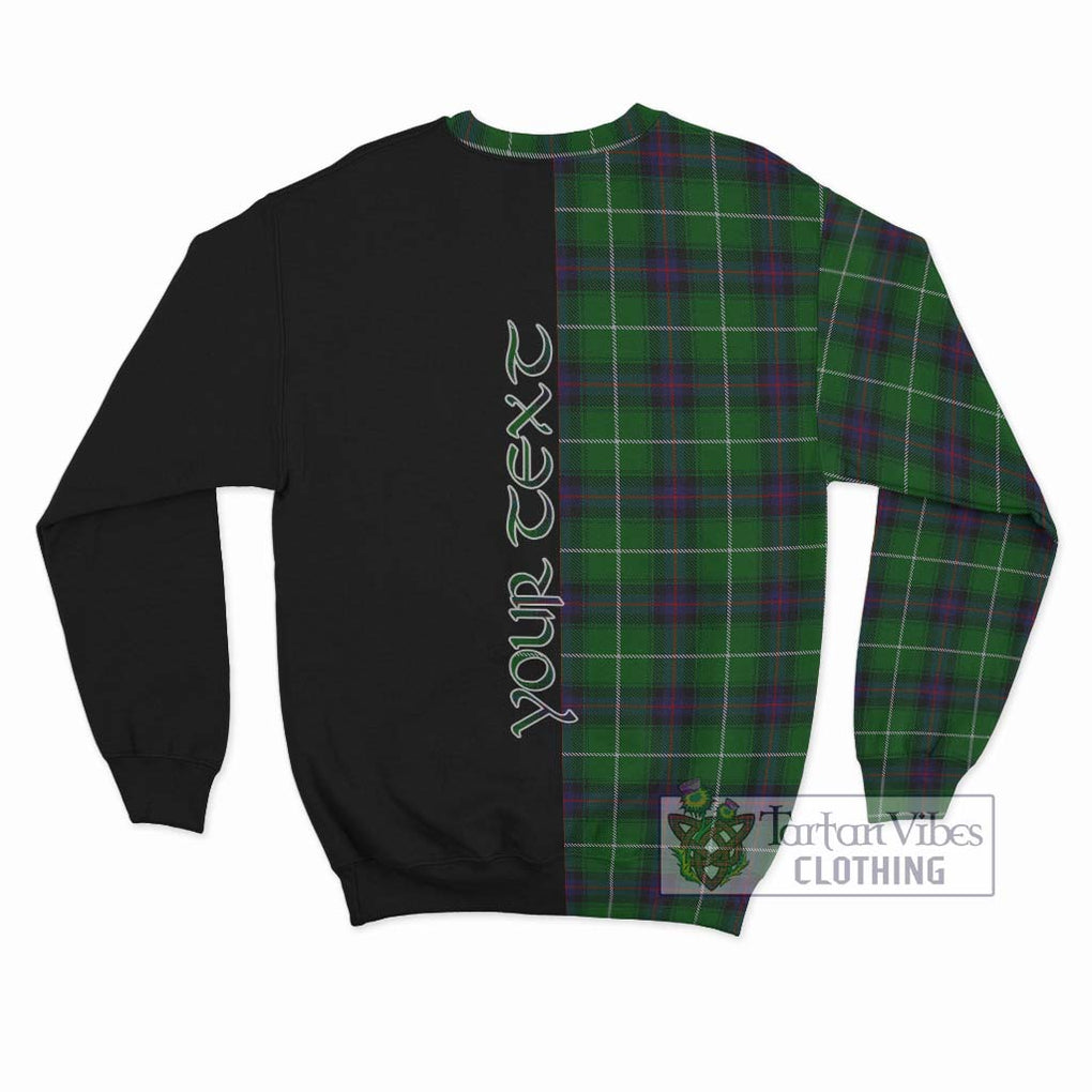 MacDonald of The Isles Tartan Sweatshirt with Family Crest and Half Of Me Style - Tartanvibesclothing Shop