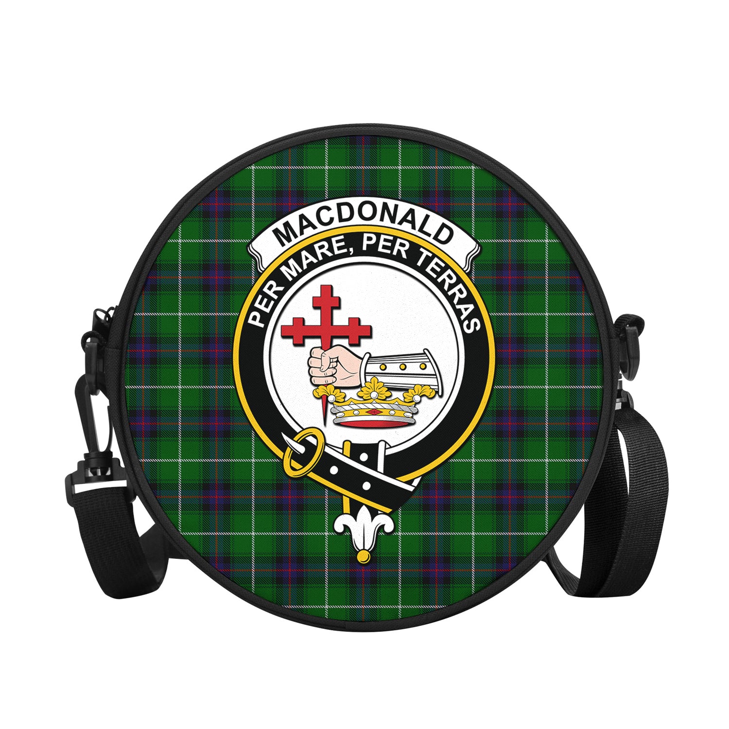 macdonald-of-the-isles-tartan-round-satchel-bags-with-family-crest