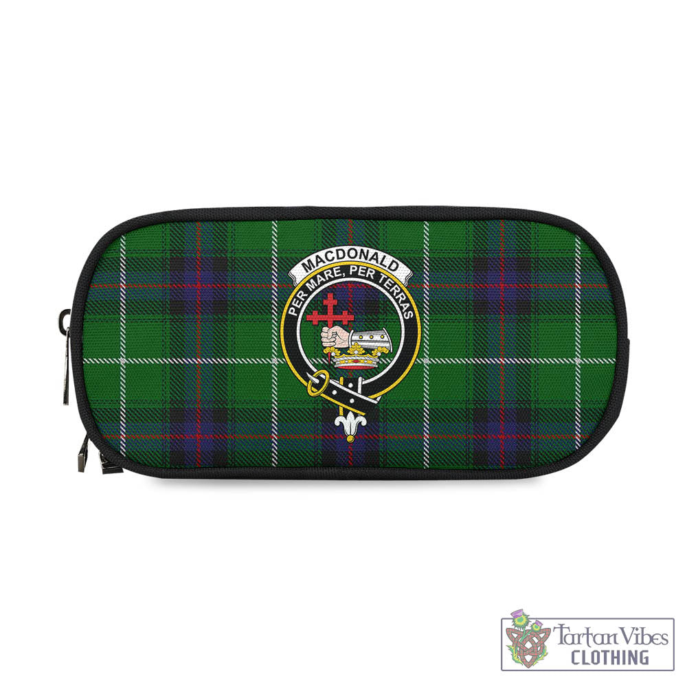 Tartan Vibes Clothing MacDonald of The Isles Tartan Pen and Pencil Case with Family Crest