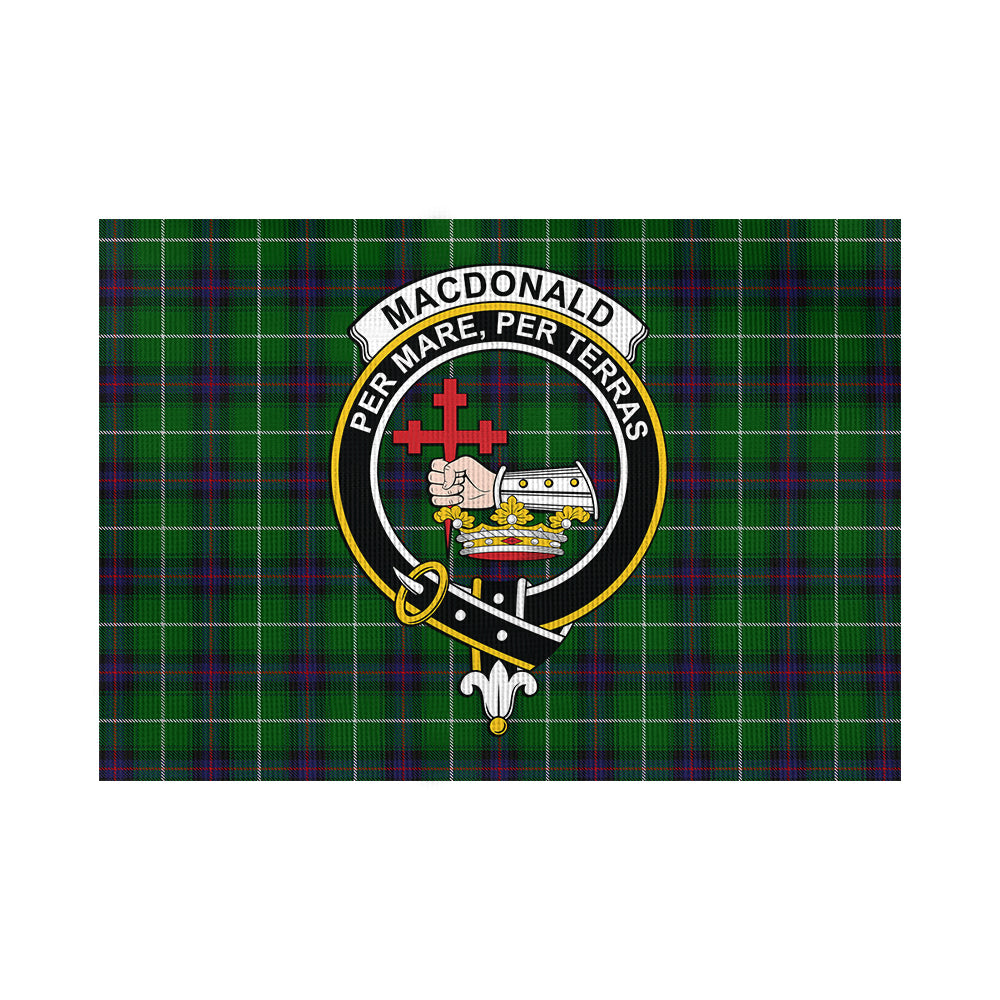 MacDonald of The Isles Tartan Flag with Family Crest - Tartan Vibes Clothing