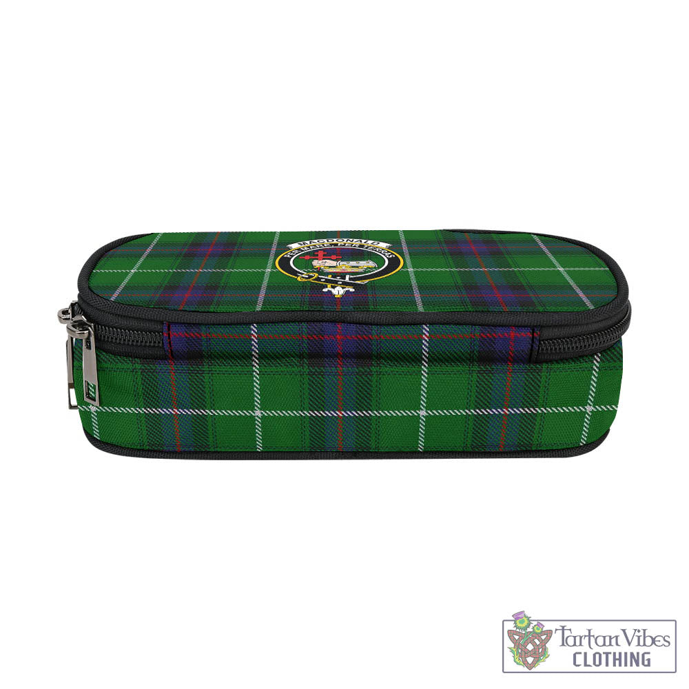 Tartan Vibes Clothing MacDonald of The Isles Tartan Pen and Pencil Case with Family Crest