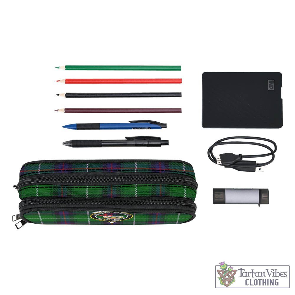 Tartan Vibes Clothing MacDonald of The Isles Tartan Pen and Pencil Case with Family Crest