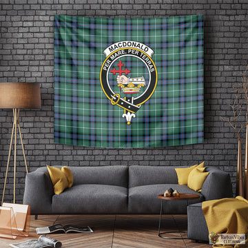 MacDonald of the Isles Hunting Ancient Tartan Tapestry Wall Hanging and Home Decor for Room with Family Crest