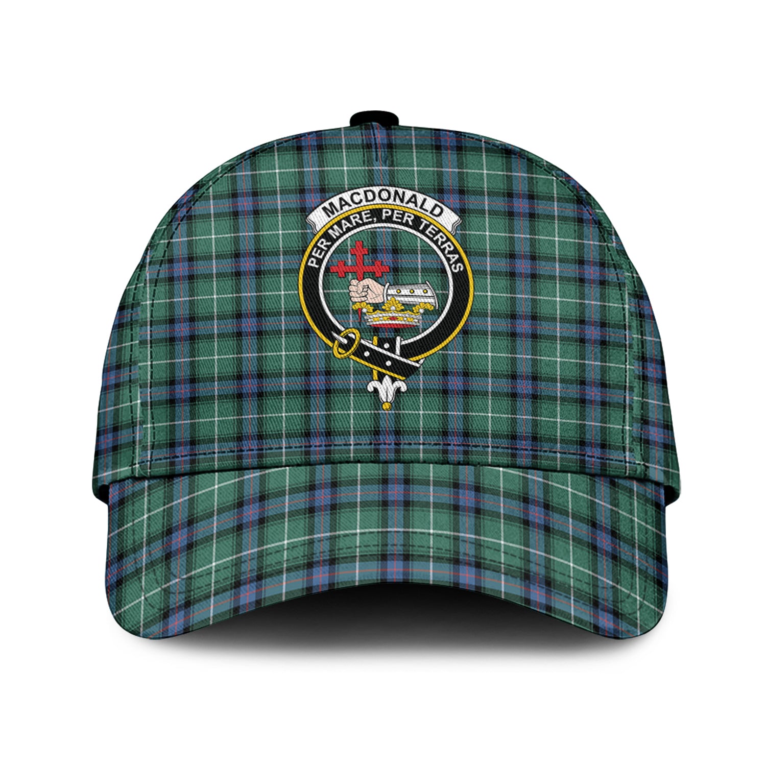 MacDonald of the Isles Hunting Ancient Tartan Classic Cap with Family Crest Classic Cap Universal Fit - Tartan Vibes Clothing