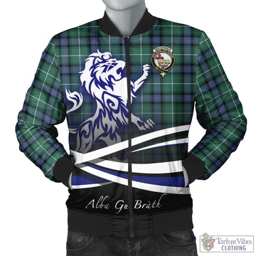 MacDonald of the Isles Hunting Ancient Tartan Bomber Jacket with Alba Gu Brath Regal Lion Emblem