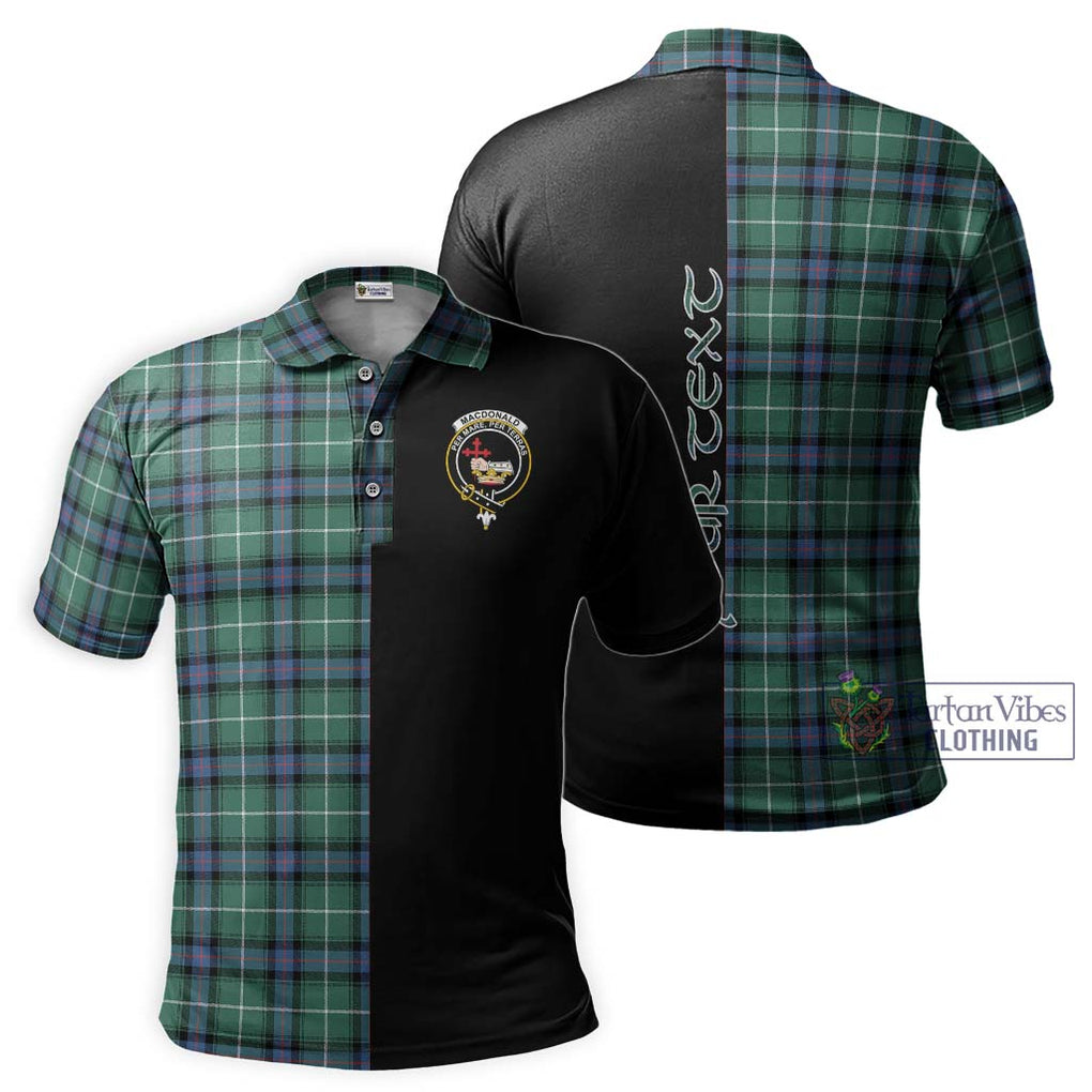 MacDonald of the Isles Hunting Ancient Tartan Polo Shirt with Family Crest and Half Of Me Style Kid - Tartanvibesclothing Shop