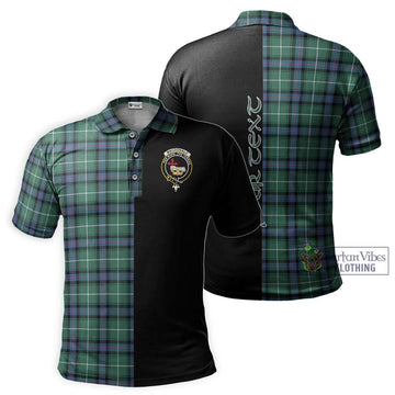 MacDonald of the Isles Hunting Ancient Tartan Polo Shirt with Family Crest and Half Of Me Style