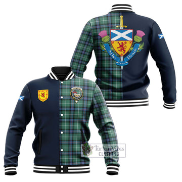 MacDonald of the Isles Hunting Ancient Tartan Baseball Jacket with Scottish Lion Royal Arm Half Style