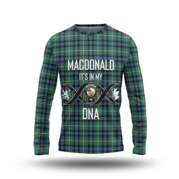 MacDonald of the Isles Hunting Ancient Tartan Long Sleeve T-Shirt with Family Crest DNA In Me Style