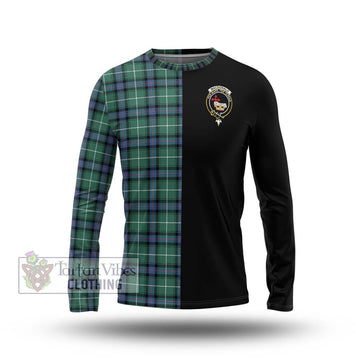 MacDonald of the Isles Hunting Ancient Tartan Long Sleeve T-Shirt with Family Crest and Half Of Me Style