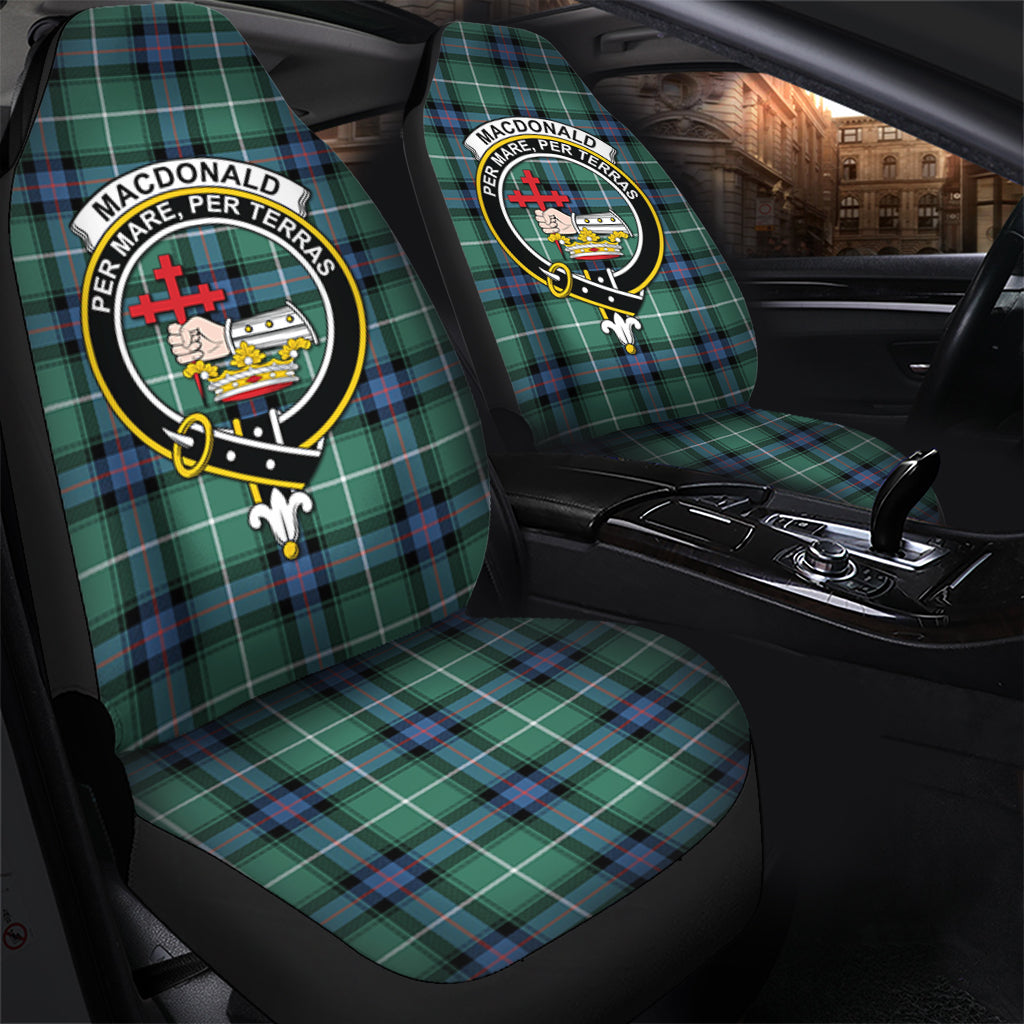 MacDonald of the Isles Hunting Ancient Tartan Car Seat Cover with Family Crest - Tartanvibesclothing